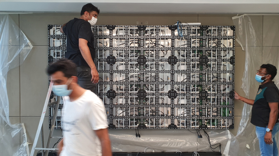 LED module screen TV